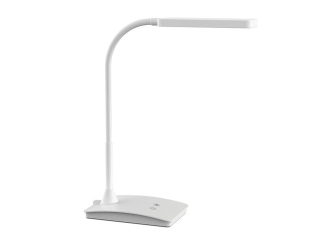 Bureaulamp MAUL Pearly LED voet dimbaar wit