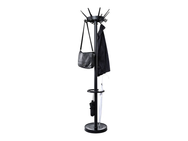 Kapstok MAUL Caligo stnd 175cm 32 haken zw RAL9004