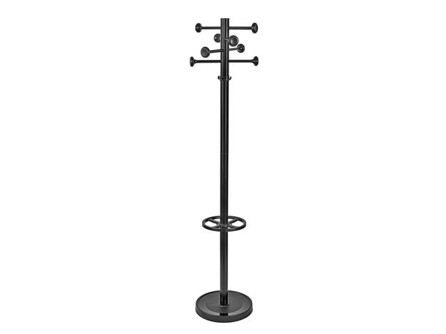 Kapstok MAUL Grando stnd 175cm 16 haken zw RAL9004