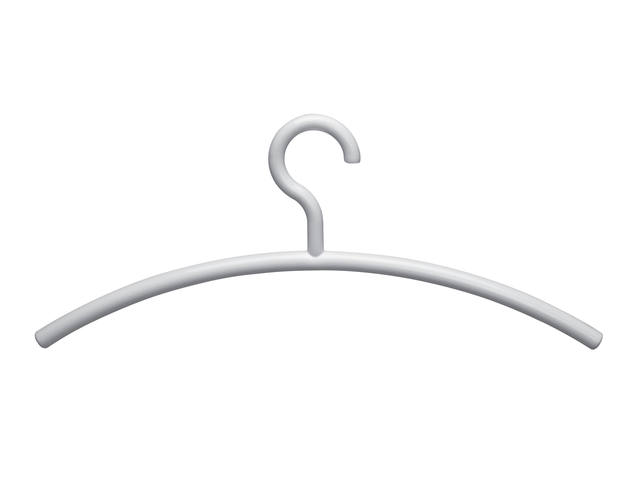 Kledinghanger MAUL acryl 460X190mm wit 5 stuks