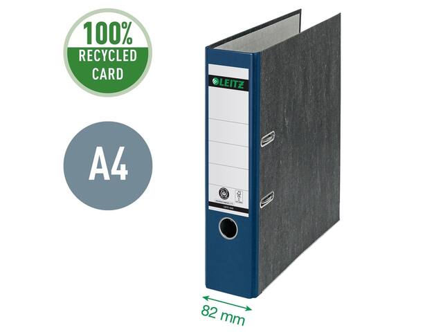 Ordner Leitz 1080 180  80mm karton A4 blauw