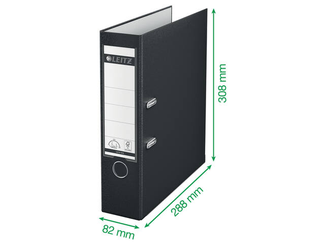 Ordner Leitz 1010 180  80mm PP A4 groen