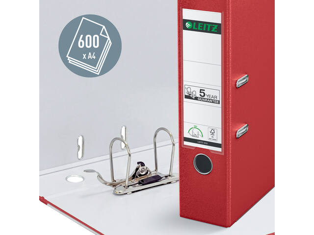 Ordner Leitz 1010 180  80mm PP A4 rood