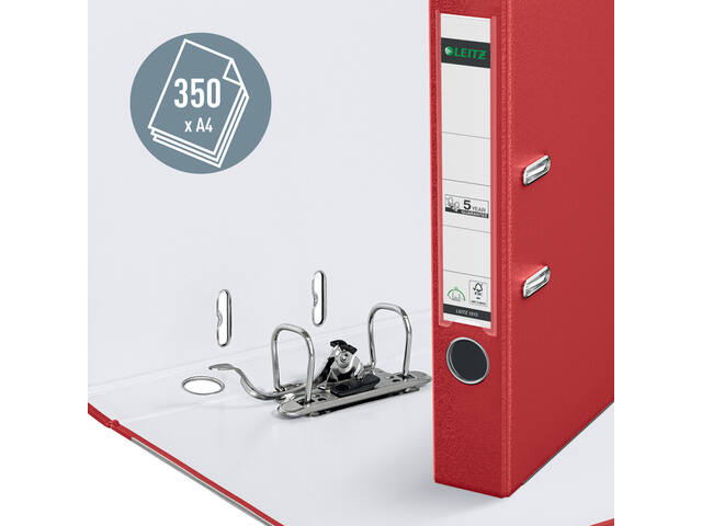 Ordner Leitz 1015 180  50mm PP A4 rood