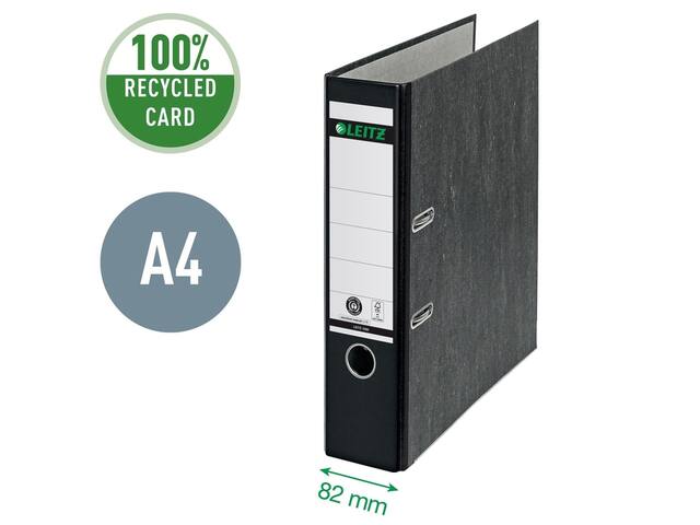 Ordner Leitz 1080 180  80mm karton A4 zwart