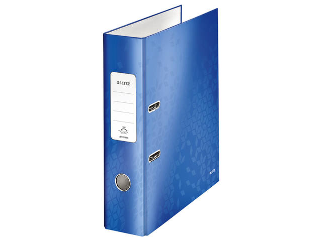 Ordner Leitz Wow 180  gelamineerd 80mm A4 blauw