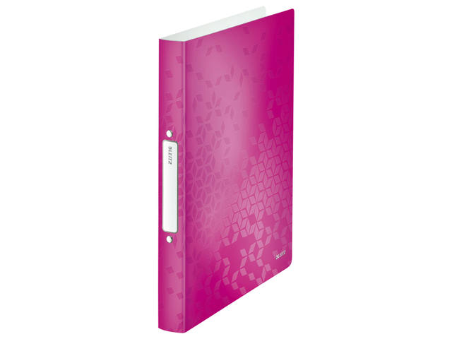 Ringband Leitz WOW A4 2-rings O-mech 32mm PP roze