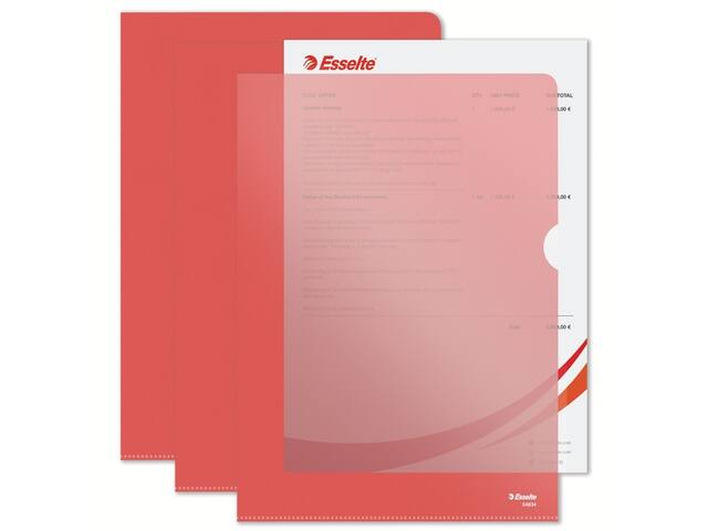 L-map Esselte standaard A4 0.11mm PP rood
