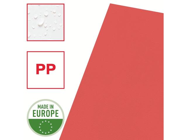 L-map Esselte standaard A4 0.11mm PP rood