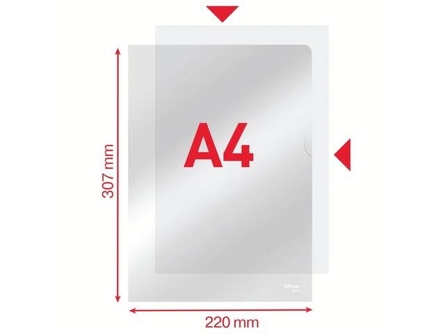 L-map Esselte standaard copy safe PP A4 glashelder