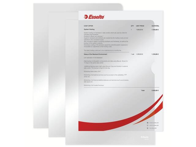 L-map Esselte standaard copy safe PP A4 glashelder