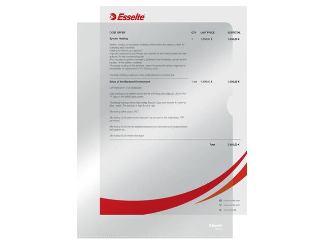 L-map Esselte standaard copy safe PP A4 transp