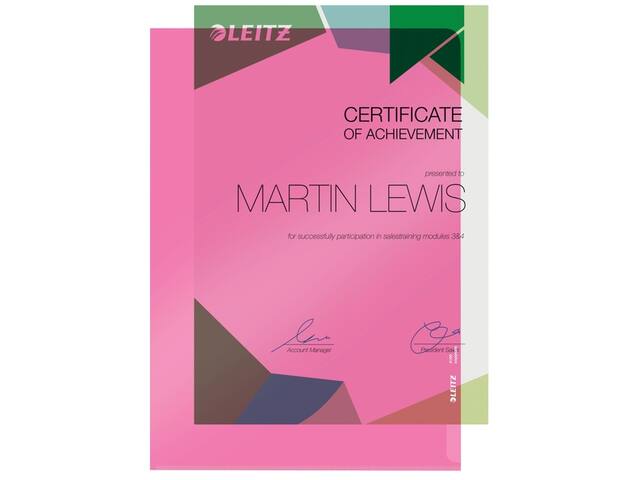 L-map Leitz Premium copy safe PVC A4 rood