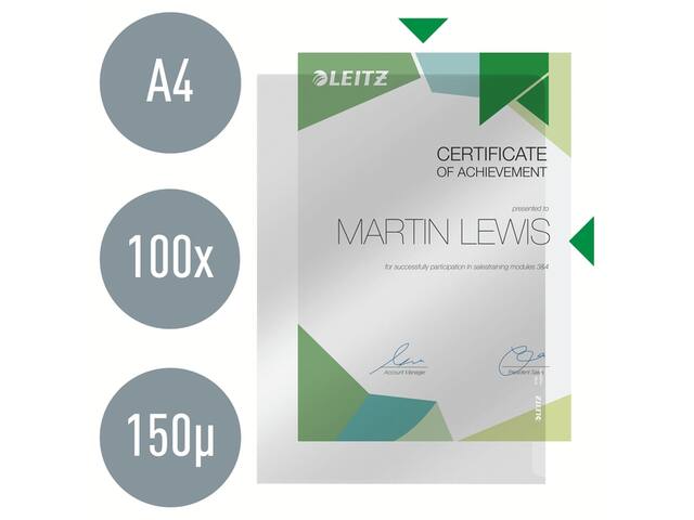 L-map Leitz Premium copy safe PVC A4 glashelder