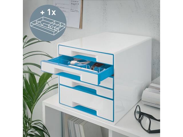 Ladenbox Leitz WOW 5 laden wit/blauw