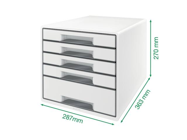 Ladenbox Leitz WOW laden wit/paars