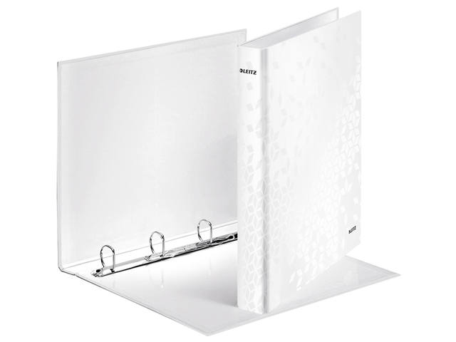 Ringband Leitz WOW A4 maxi 4-rings D-mech 40mm wt