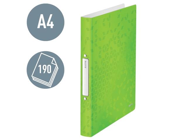Ringband Leitz WOW A4 2-rings O-mech 32mm PP groen
