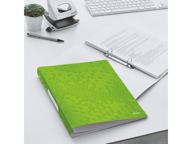 Ringband Leitz WOW A4 2-rings O-mech 32mm PP groen