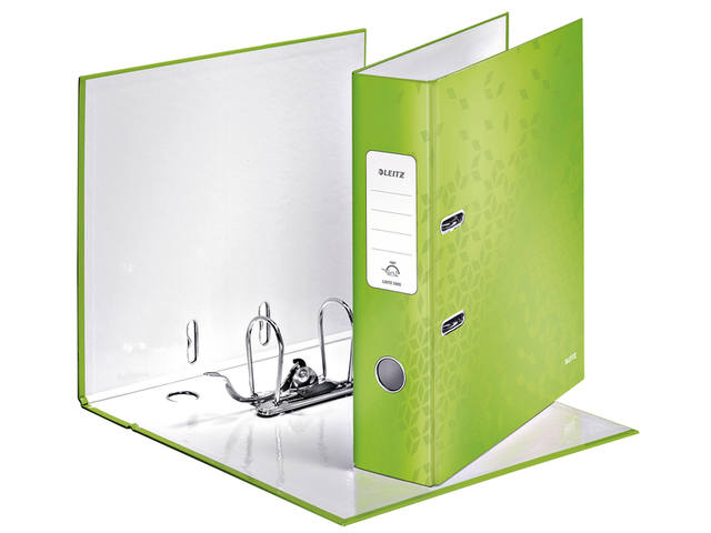 Ordner Leitz Wow 180  gelamineerd 80mm A4 groen