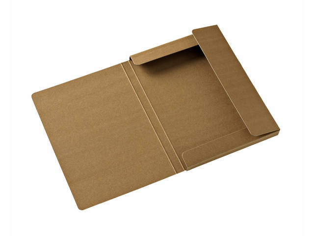 Elastobox Kraft Line A4 3 kleppen br