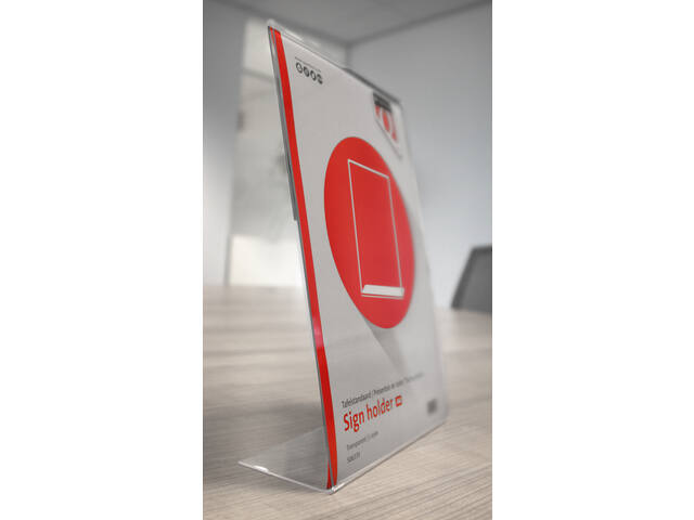 Kaarthouder Quantore A4 L staand