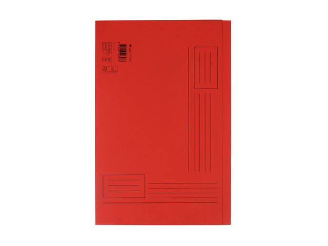 Vouwmap Quantore fo ongelijke zijde 320gr rood