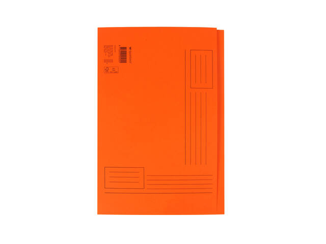 Vouwmap Quantore fo ongelijke zijde 250gr oranje