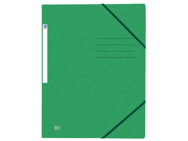 Elastomap Oxford Top File A4 3 kleppen 390gr groen