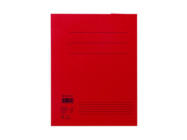 Dossiermap Quantore A4 250gr rood