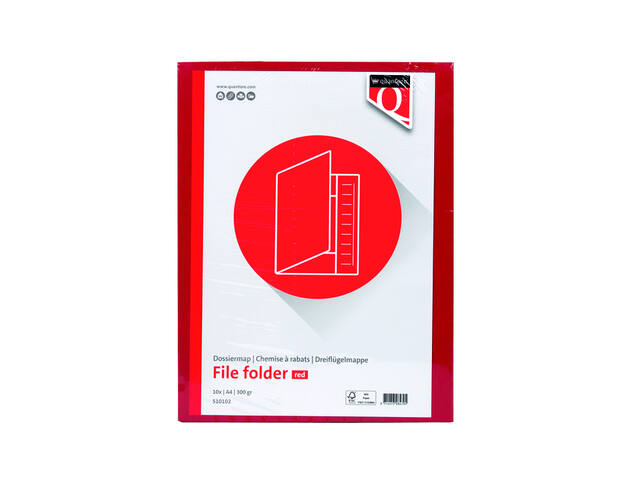 Dossiermap Quantore A4 250gr rood