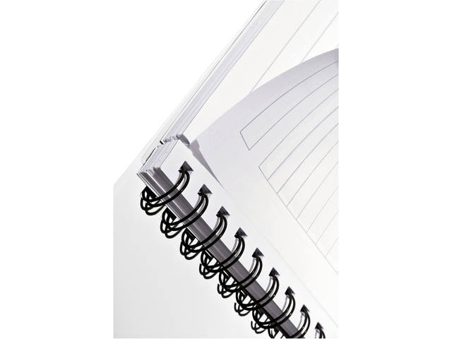 Notitieboek Leitz WOW A5 spiraal 160pg lijn roze