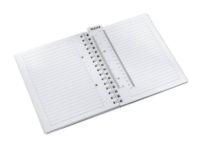 Notitieboek Leitz WOW A5 spiraal 160pg lijn bl