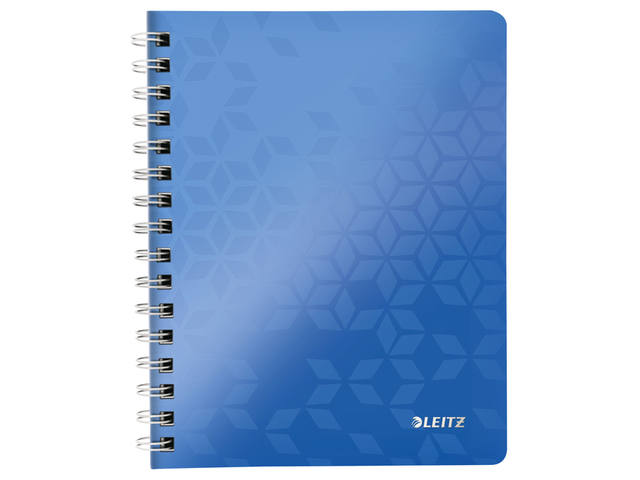 Notitieboek Leitz WOW A5 spiraal 160pg lijn bl