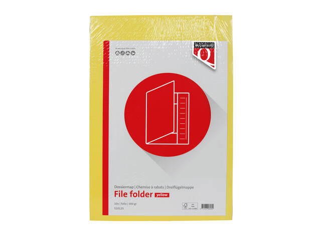 Dossiermap Quantore Fo 320gr geel