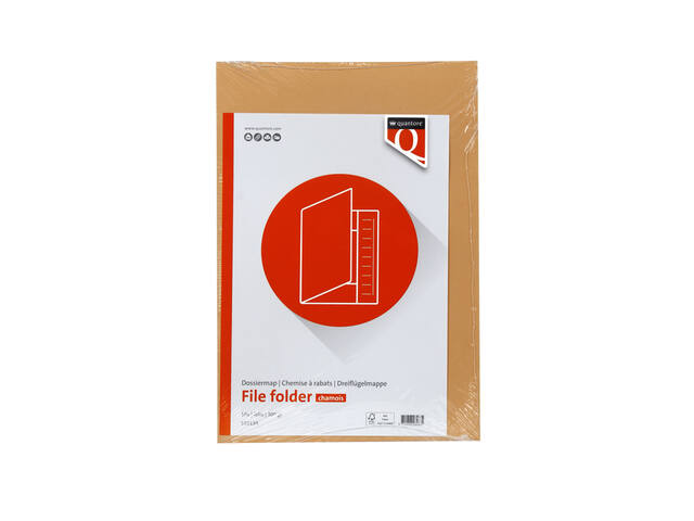 Dossiermap Quantore Fo 250gr chamois