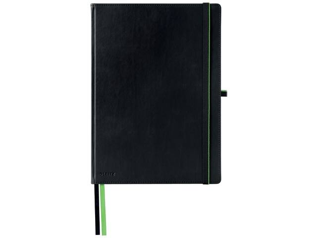Notitieboek Leitz Complete A4 160blz 100gr lijn zw
