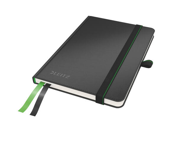 Notitieboek Leitz Complete hardcover A6 lijn zwart