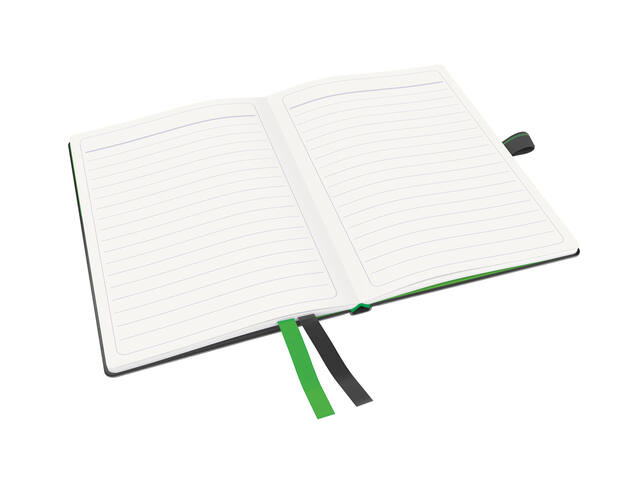 Notitieboek Leitz Complete hardcover A6 lijn zwart