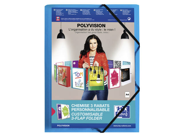 Elastomap Oxford Polyvision A4 incl insteektas bl
