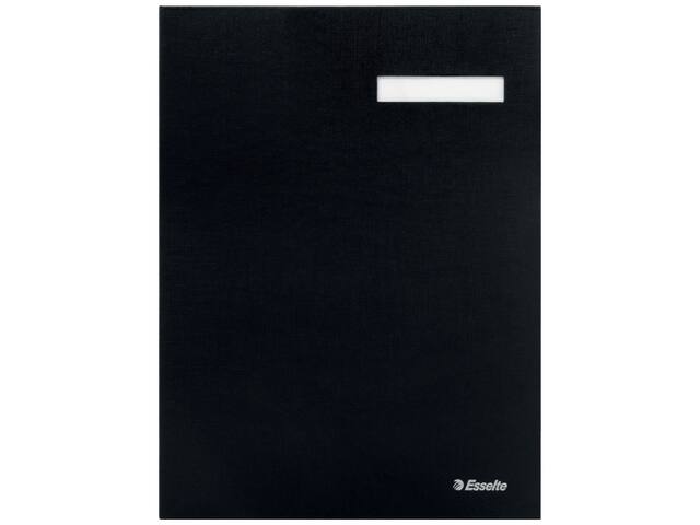 Vloeiboek Esselte karton 20tabs zwart
