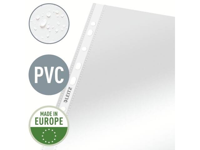 Showtas Leitz standaard 4-gaats PVC A4 glashelder