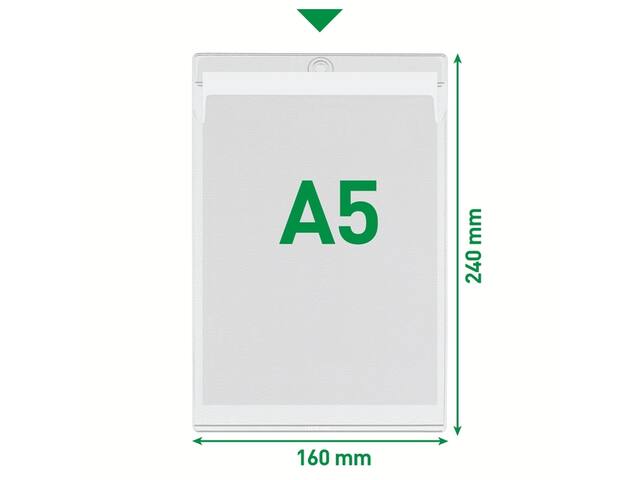 U-map met ophangoog Leitz Premium PVC A5 50st