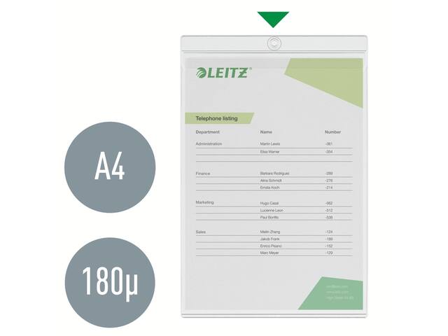 U-map met ophangoog Leitz Premium PVC A4 50st