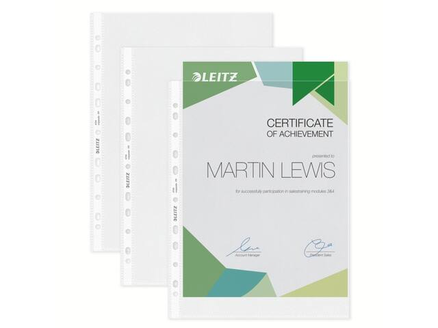 Showtas Leitz Premium 0.10mm PP A4 transparant