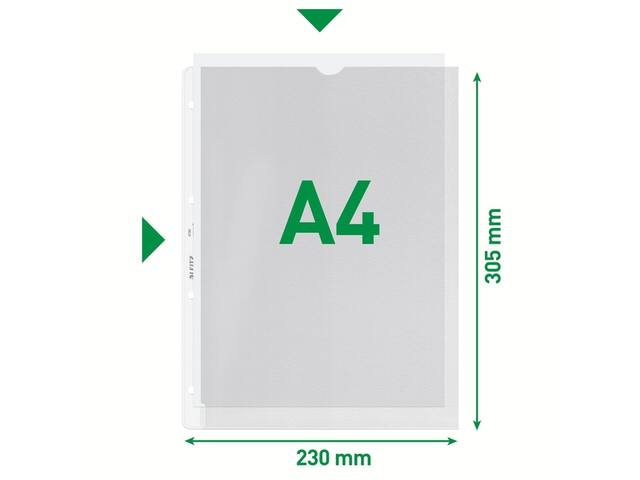 Showtas Leitz Premium uitsnede PP A4 transparant
