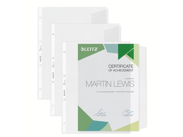 Showtas Leitz Premium met klep PP A4 transparant
