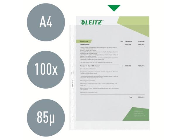 Showtas Leitz Premium 11-gaats PP A4 transparant
