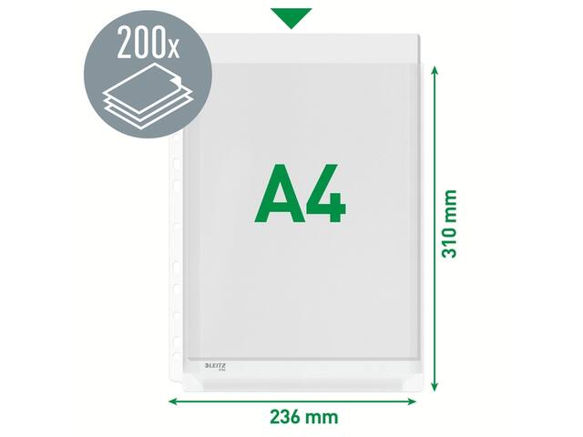 Showtas Leitz Premium PVC expansievouw glashelder