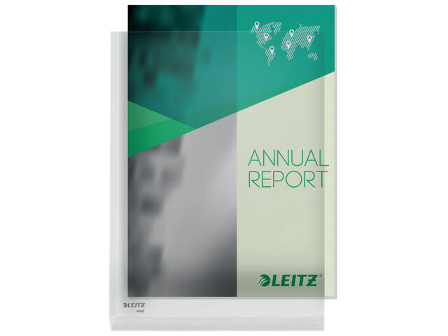L-map Leitz premium A4 0.17mm PVC exp vouw 5st